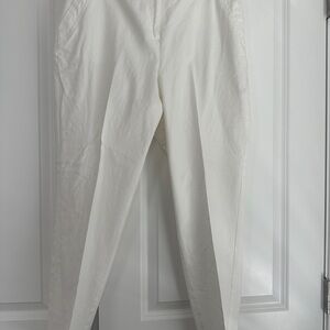 New York & Company White Ankle Cropped Pants